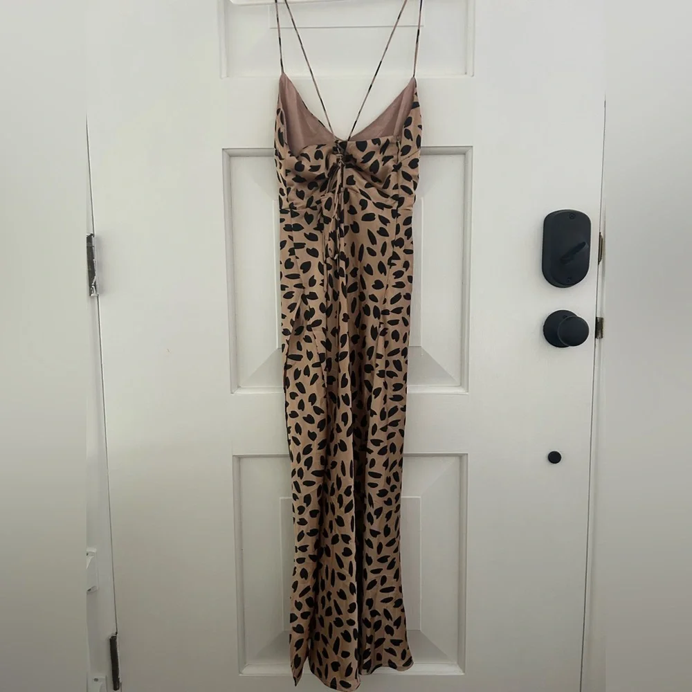 Hello Molly Leopard Print Slip Midi Dress - Picture 4 of 8